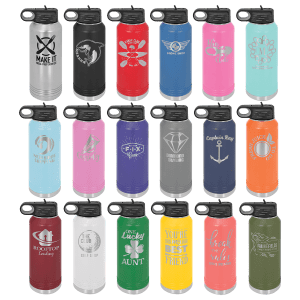 32 Oz Powder Coated Water Bottle