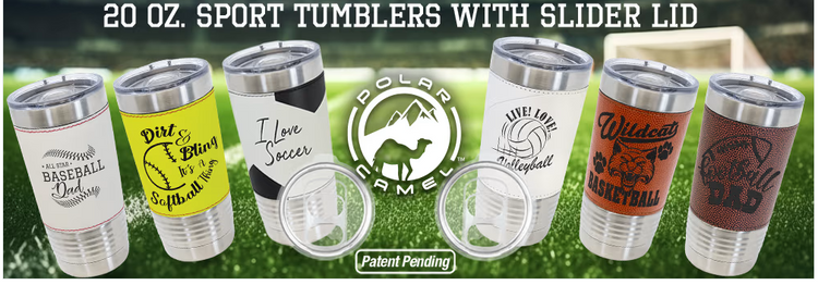 Laserable Leatherette Sports Tumblers