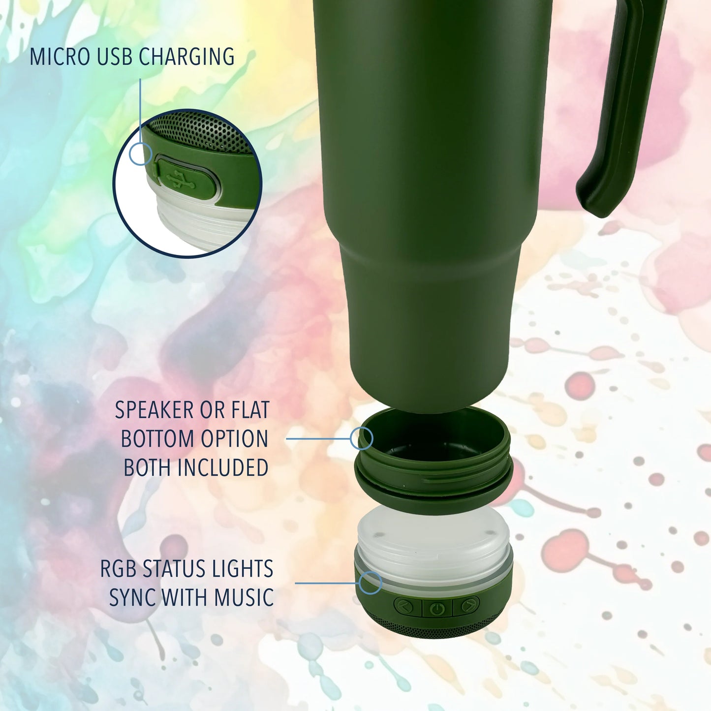 30 oz GRIPPY SPEAKER TUMBLER (2 Colors)