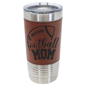 20 oz Laserable Leatherette Sports Tumbler (basketball, baseball, football, fantasy football leagues, softball, soccer and volleyball)