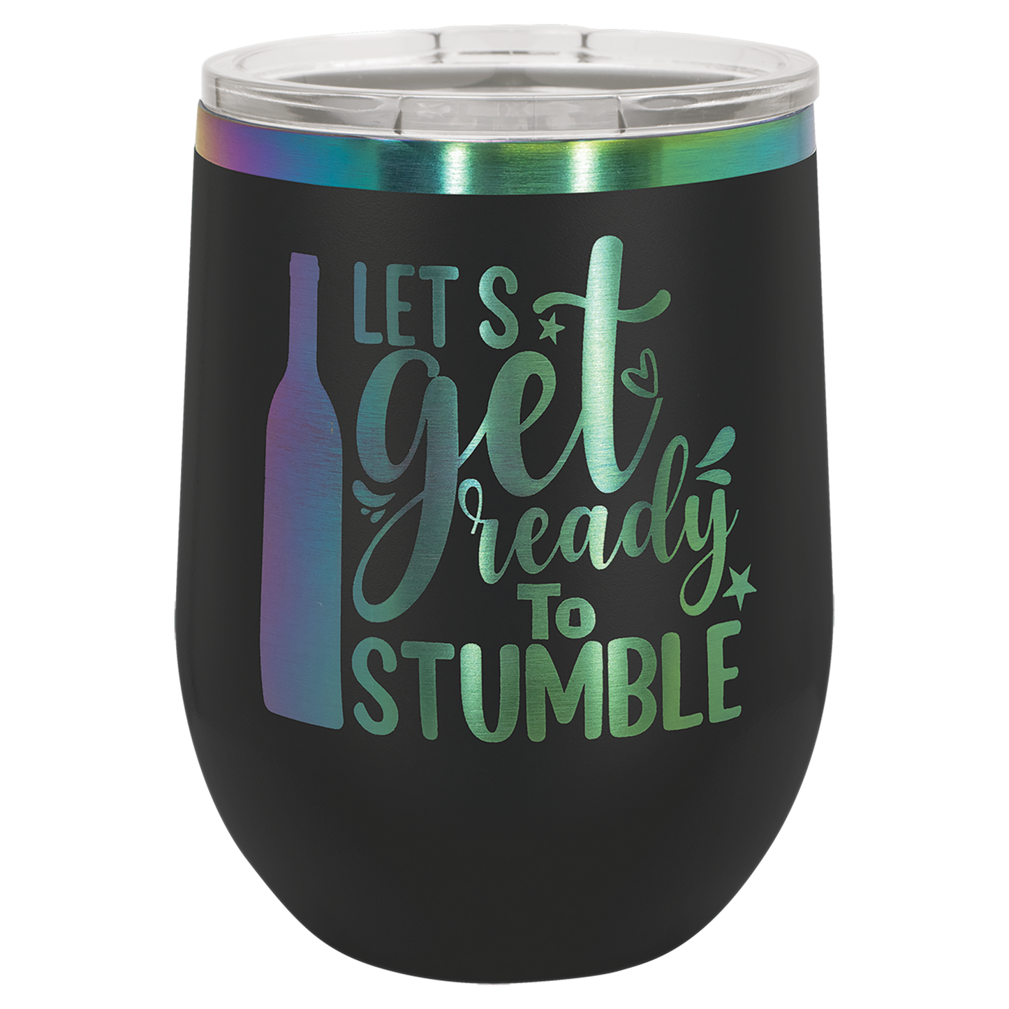 12 oz Prism ION-Plated Stemless Wine Tumbler with Lid