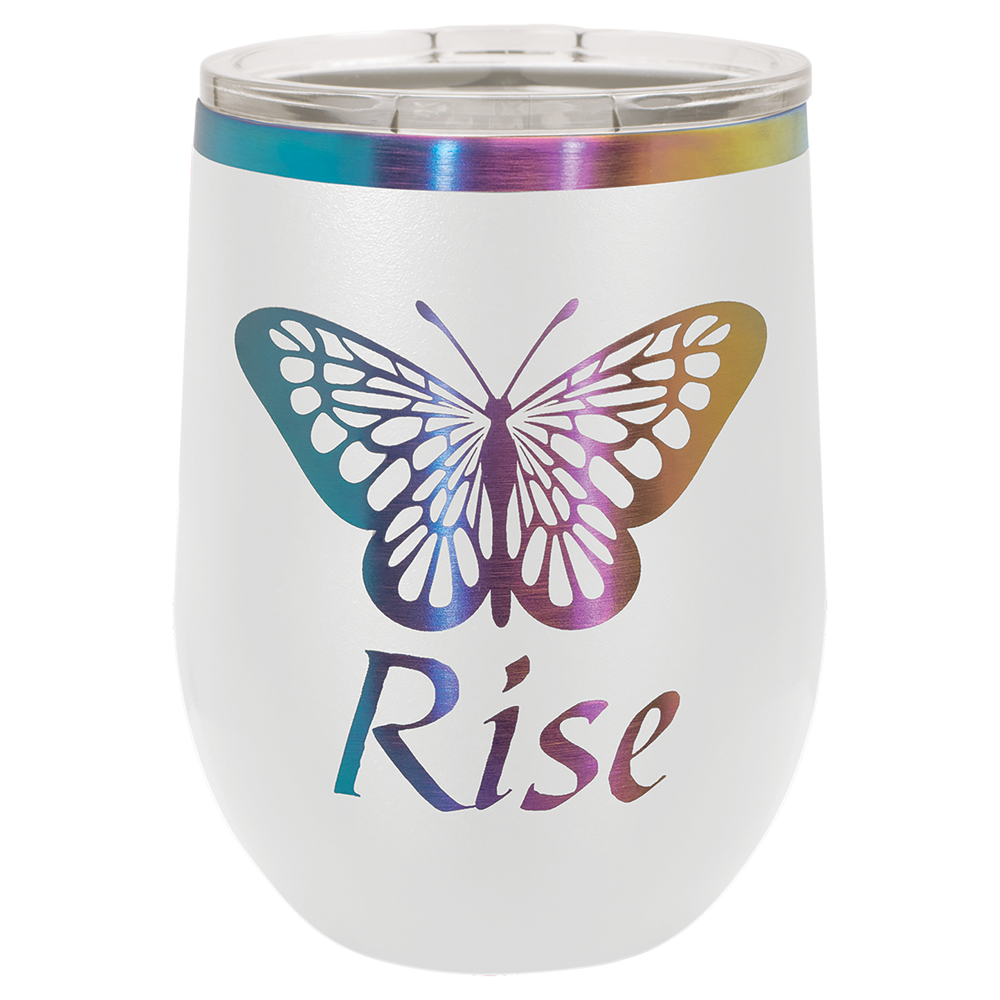 12 oz Prism ION-Plated Stemless Wine Tumbler with Lid