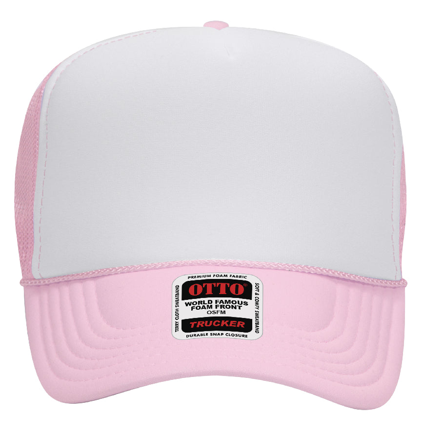 Otto Cap 5-Panel High Crown Mesh Back Trucker Hat