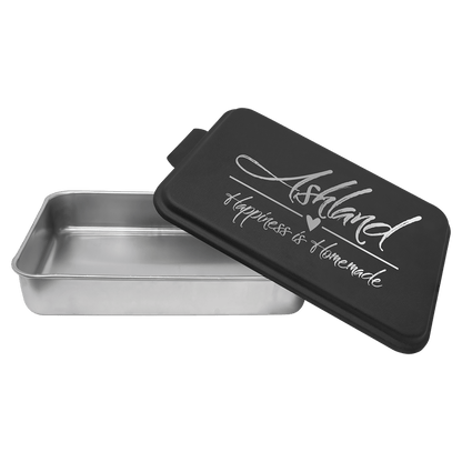 9" x 13" Aluminum Cake Pan with Engravable Lids