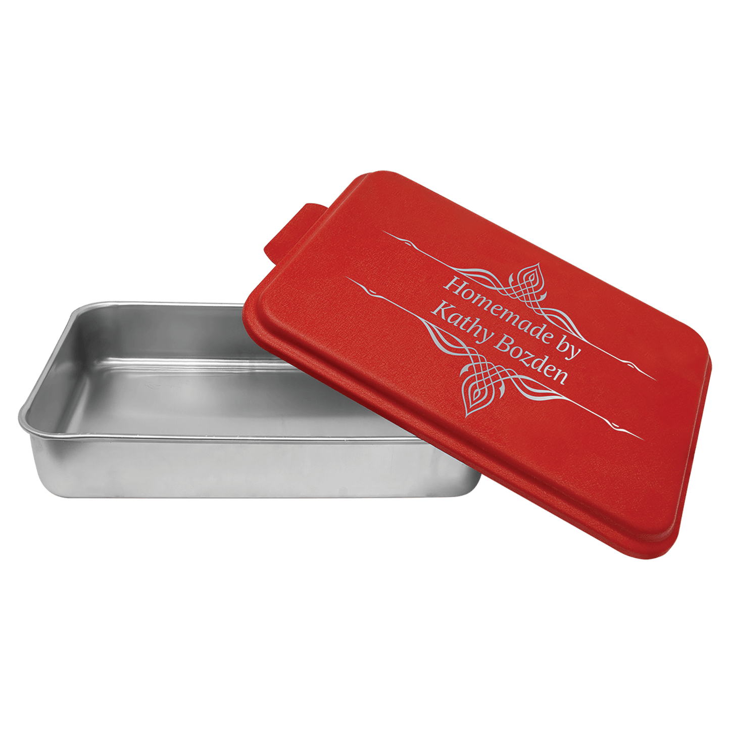 9" x 13" Aluminum Cake Pan with Engravable Lids
