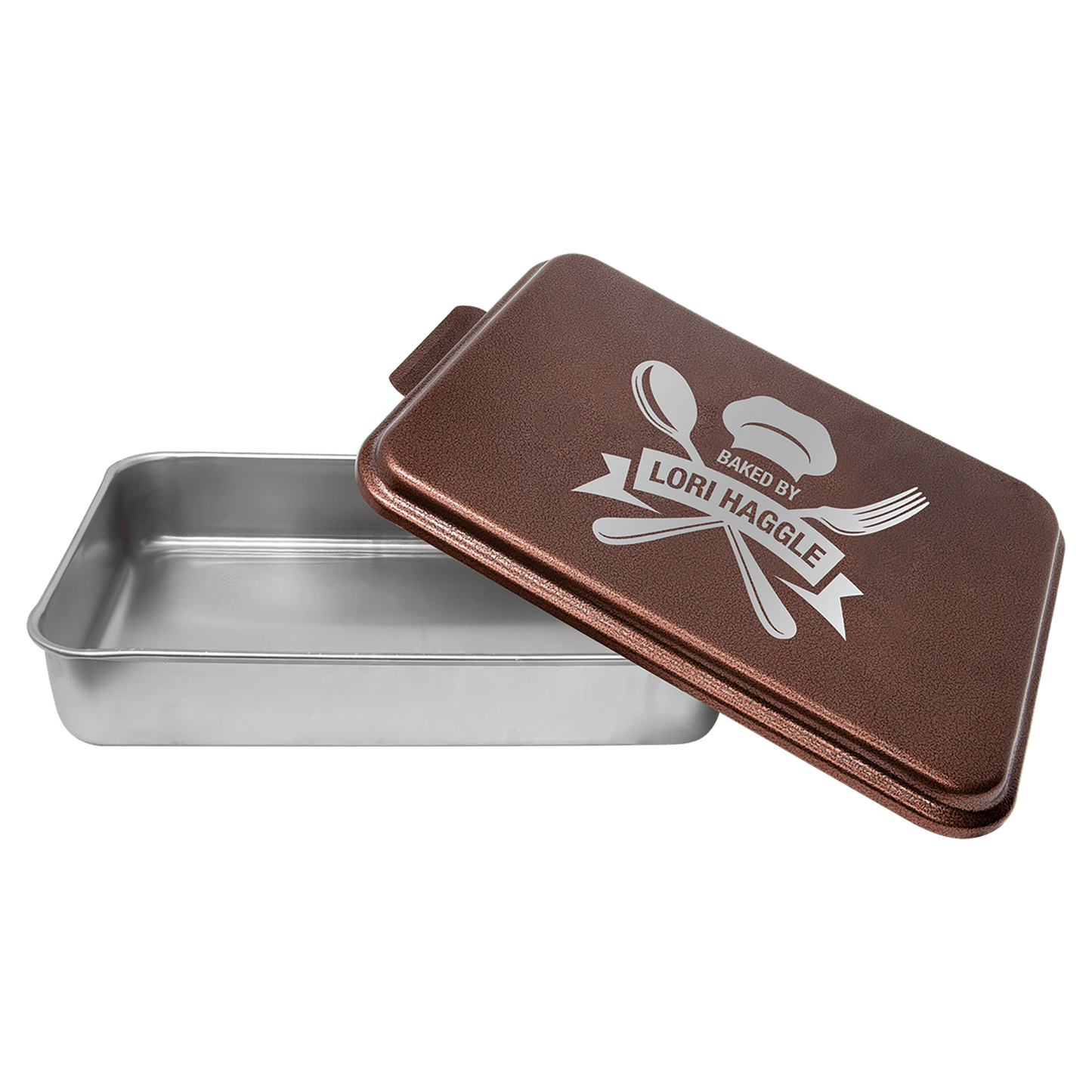 9" x 13" Aluminum Cake Pan with Engravable Lids
