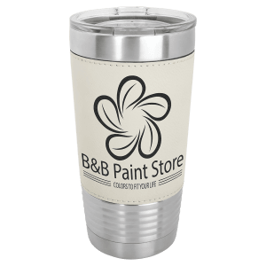 20 oz. Laserable Leatherette Tumbler with Slider Lid